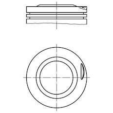 Píst MAHLE ORIGINAL 002 25 00