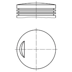 Píst MAHLE ORIGINAL 002 34 10