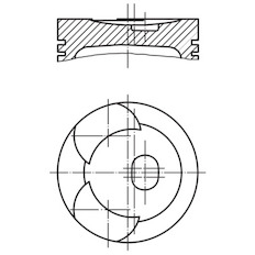 Píst MAHLE ORIGINAL 002 44 00