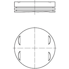 Píst MAHLE ORIGINAL 002 75 01