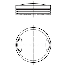 Píst MAHLE ORIGINAL 002 77 00