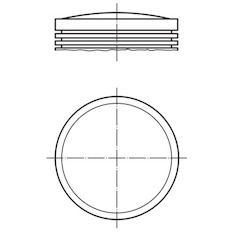 Píst MAHLE ORIGINAL 003 01 00