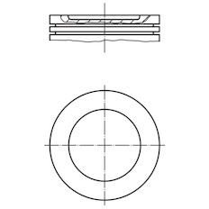 Píst MAHLE ORIGINAL 003 08 00