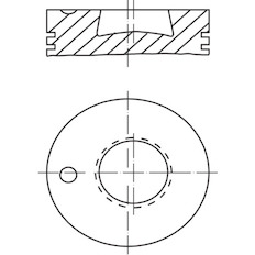 Píst MAHLE ORIGINAL 003 76 00