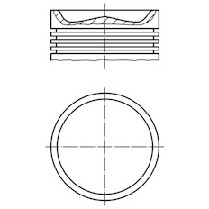 Píst MAHLE ORIGINAL 007 PI 00164 001