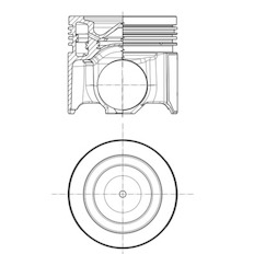 Píst MAHLE ORIGINAL 007 PI 00179 000
