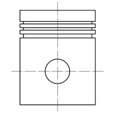 Píst MAHLE ORIGINAL 009 10 00