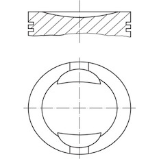 Píst MAHLE ORIGINAL 009 36 01