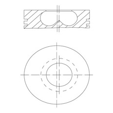 Píst MAHLE ORIGINAL 009 50 01