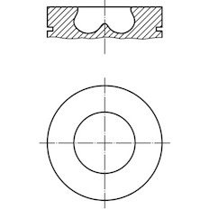 Píst MAHLE ORIGINAL 010 26 00