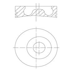 Píst MAHLE ORIGINAL 010 27 01