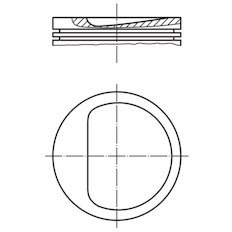 Píst MAHLE ORIGINAL 011 45 01