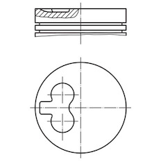 Píst MAHLE ORIGINAL 011 85 02