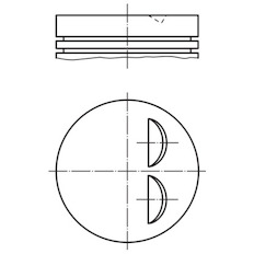 Píst MAHLE ORIGINAL 011 90 00