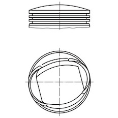 Píst MAHLE ORIGINAL 013 18 00