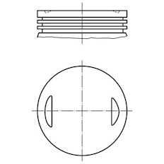 Píst MAHLE ORIGINAL 013 35 00