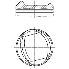 Píst MAHLE ORIGINAL 013 37 12