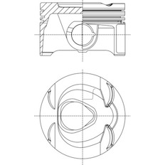 Píst MAHLE ORIGINAL 013 PI 00149 001