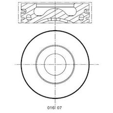 Píst MAHLE ORIGINAL 016 07 21