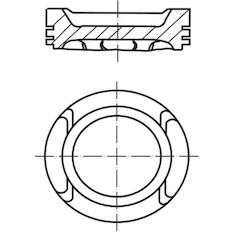 Píst MAHLE ORIGINAL 021 PI 00116 002