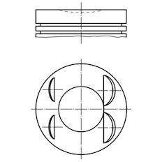 Píst MAHLE ORIGINAL 021 PI 00127 001