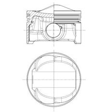 Píst MAHLE ORIGINAL 028 PI 00125 000