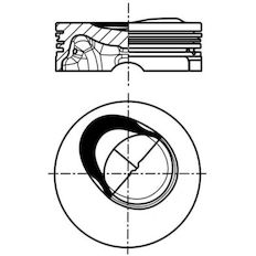 Píst MAHLE ORIGINAL 028 PI 00130 001
