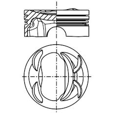 Píst MAHLE ORIGINAL 028 PI 00131 000