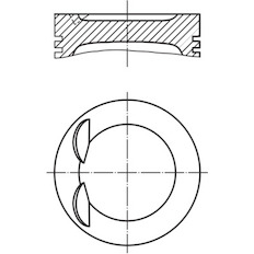 Píst MAHLE ORIGINAL 028 PI 00134 001