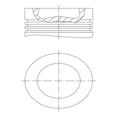 Píst MAHLE ORIGINAL 028 PI 00139 000