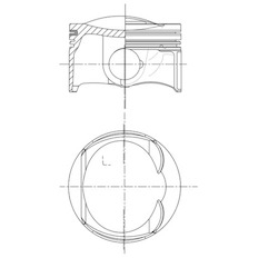 Píst MAHLE ORIGINAL 028 PI 00156 001