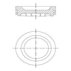 Píst MAHLE ORIGINAL 030 34 02