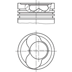 Píst MAHLE ORIGINAL 030 66 00