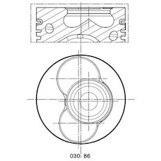 Píst MAHLE ORIGINAL 030 86 02