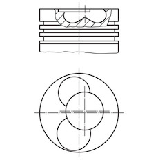 Píst MAHLE ORIGINAL 030 90 02