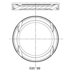 Píst MAHLE ORIGINAL 030 99 00