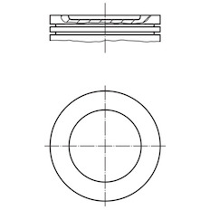 Píst MAHLE ORIGINAL 037 64 00