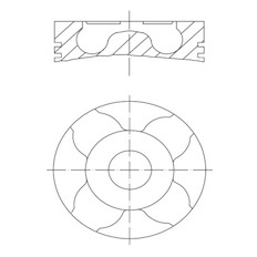 Píst MAHLE ORIGINAL 038 27 00