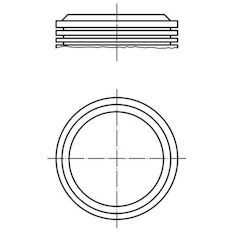 Píst MAHLE ORIGINAL 039 32 00