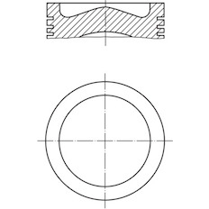 Píst MAHLE ORIGINAL 039 PI 00125 020