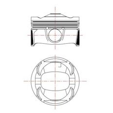 Píst MAHLE ORIGINAL 039 PI 00135 000