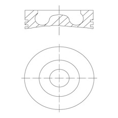 Píst MAHLE ORIGINAL 061 PI 00110 000