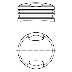 Píst MAHLE ORIGINAL 063 05 00