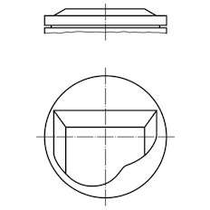 Píst MAHLE ORIGINAL 081 98 00