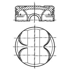 Píst MAHLE ORIGINAL 081 PI 00101 000