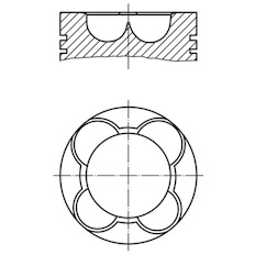 Píst MAHLE ORIGINAL 081 PI 00108 002