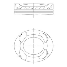 Píst MAHLE ORIGINAL 081 PI 00109 000