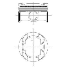 Píst MAHLE ORIGINAL 081 PI 00130 000