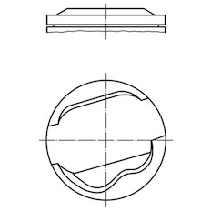 Píst MAHLE ORIGINAL 082 58 01