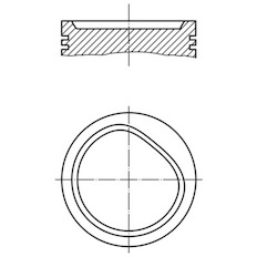 Píst MAHLE ORIGINAL 082 72 01